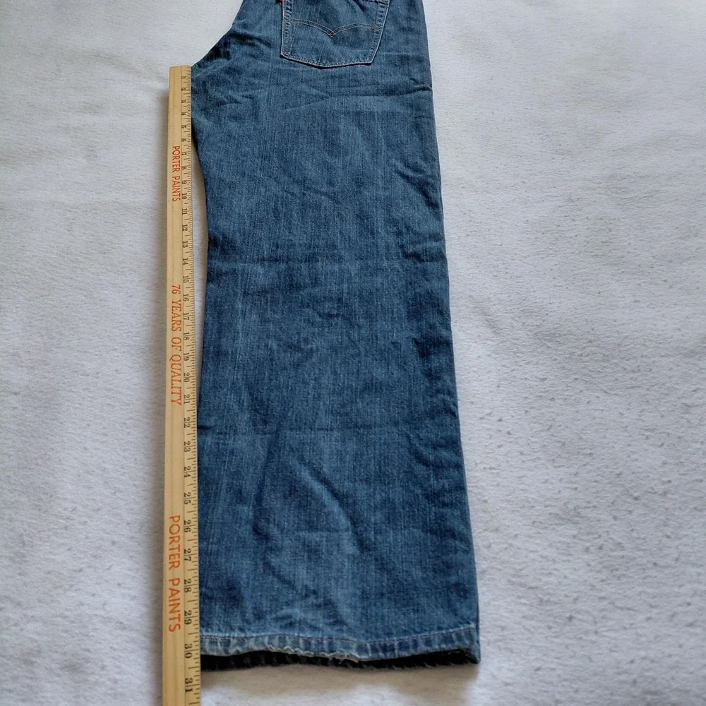 Levis 550 Mens Relaxed Fit Jeans 18 Husky 36x29 Medium Wash Blue Denim Cotton